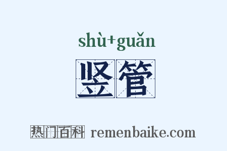 竖管是什么意思的图片